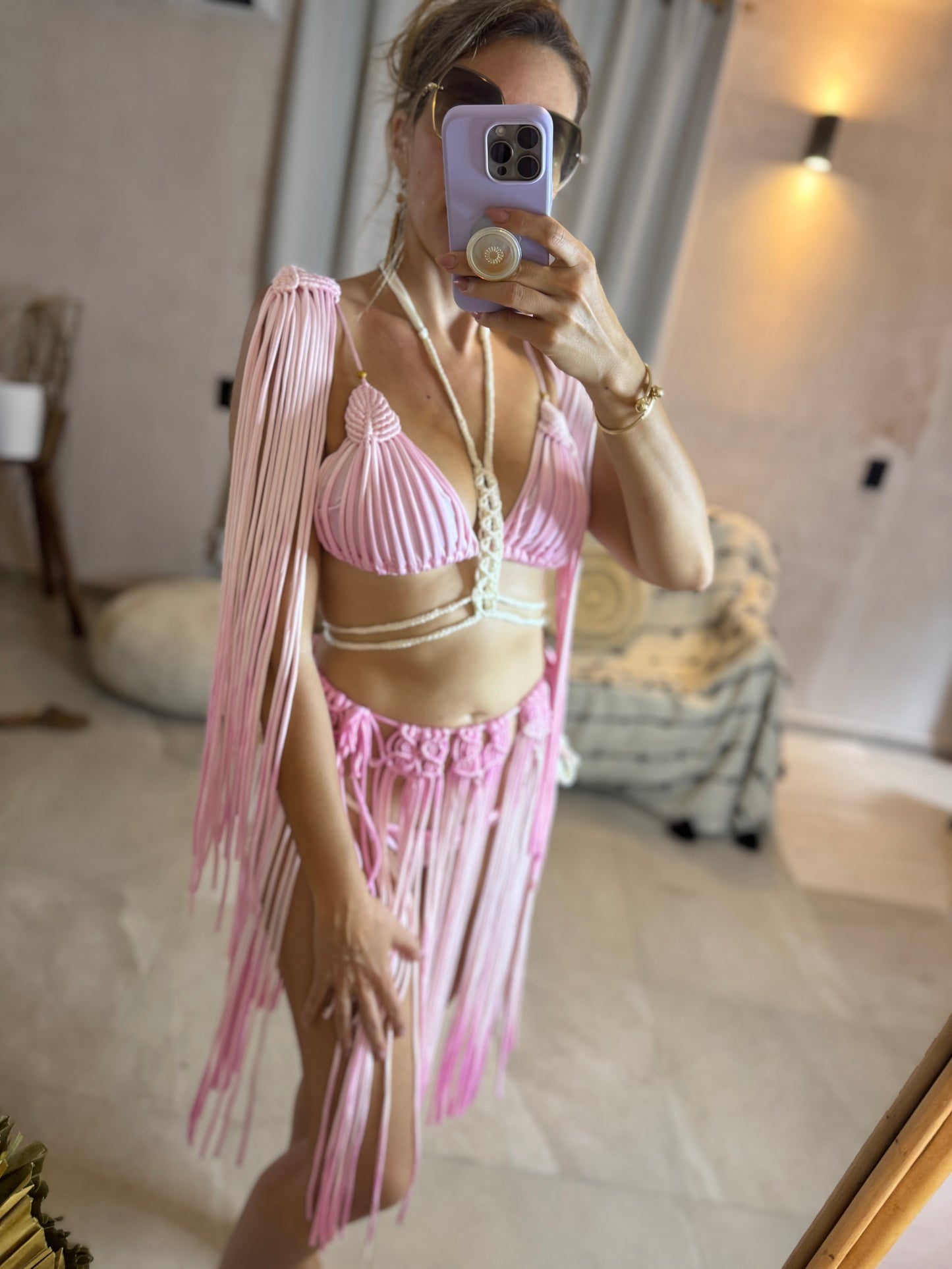 Bikini Resortwear 03 PINK/MARFIL - COL03