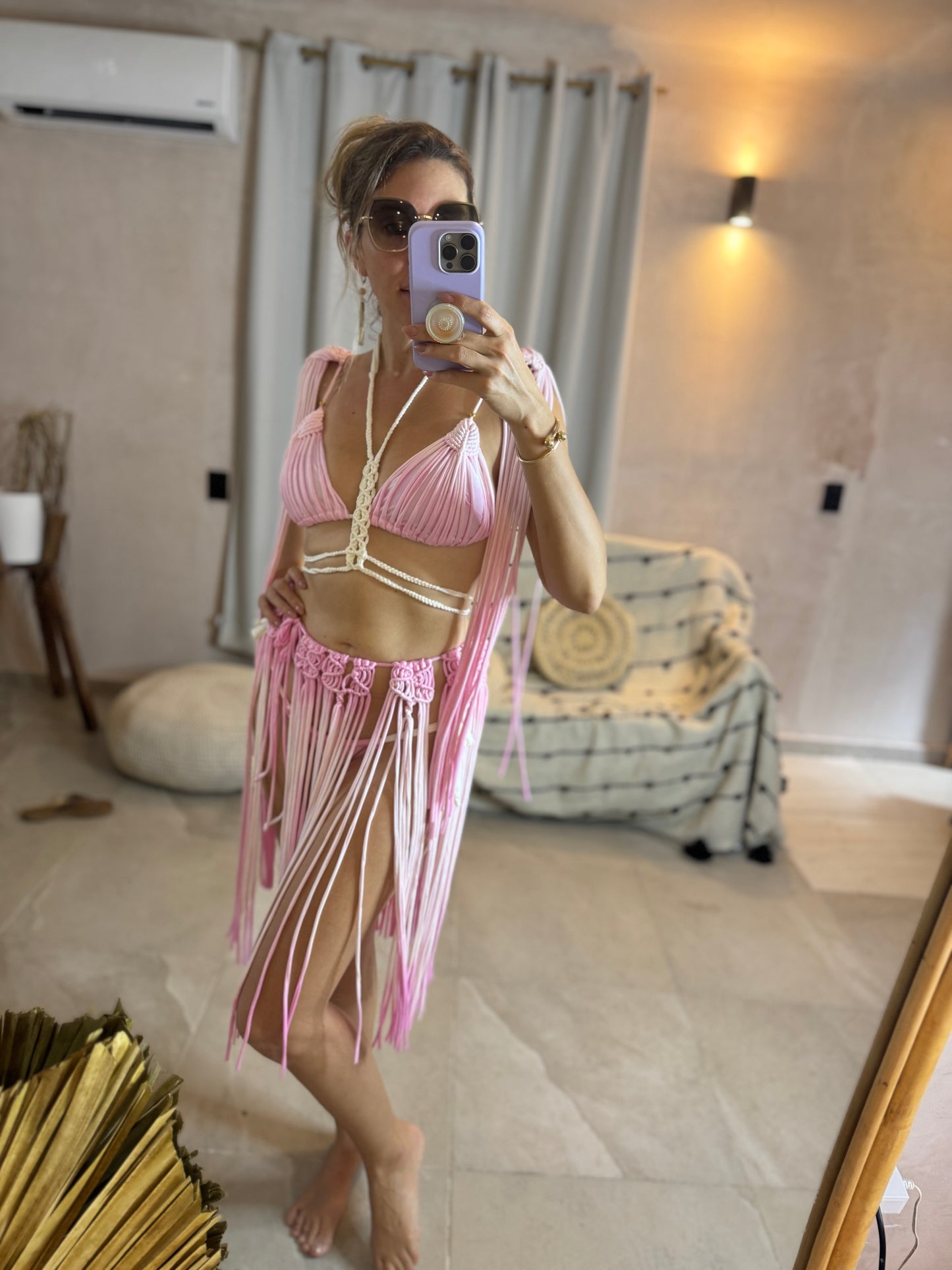Bikini Resortwear 03 PINK/MARFIL - COL03