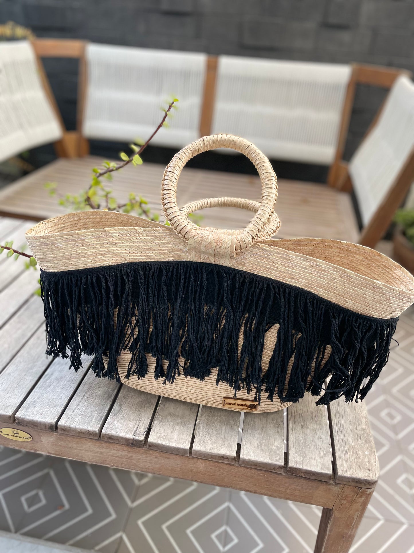 Bolsa Macrame Negra - T11