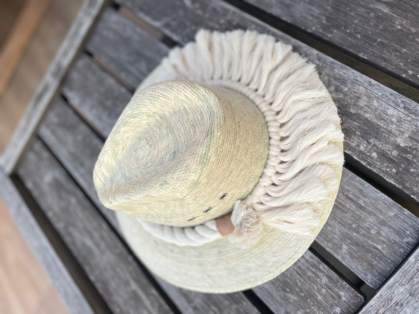 Sombrero Macrame Natur - S01