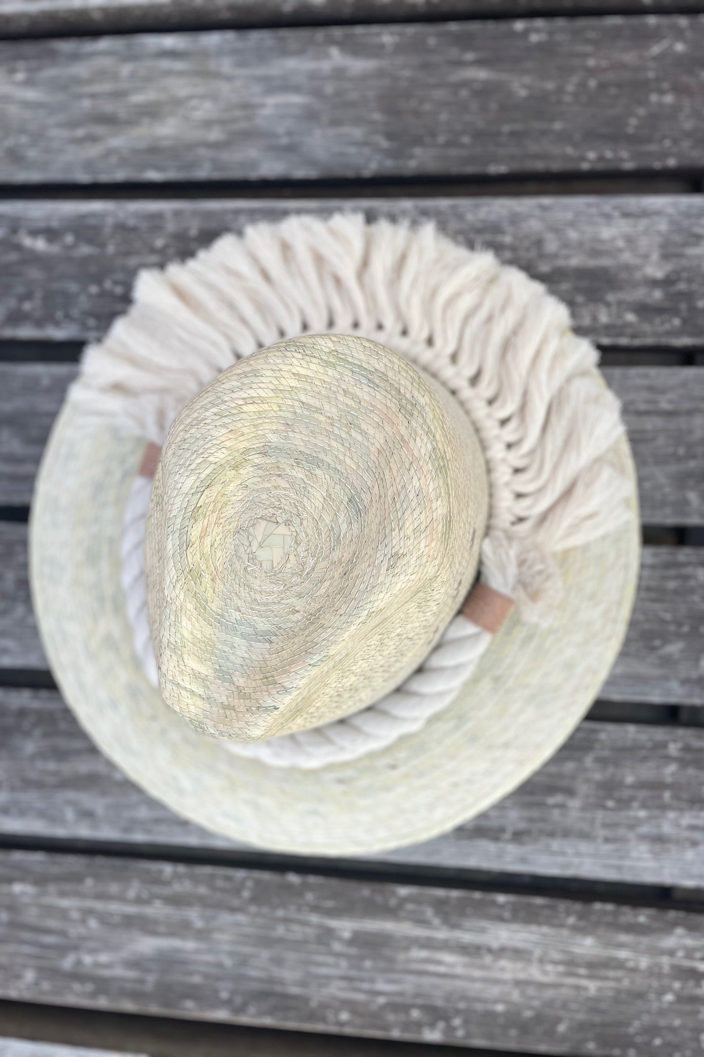Sombrero Macrame Natur - S01