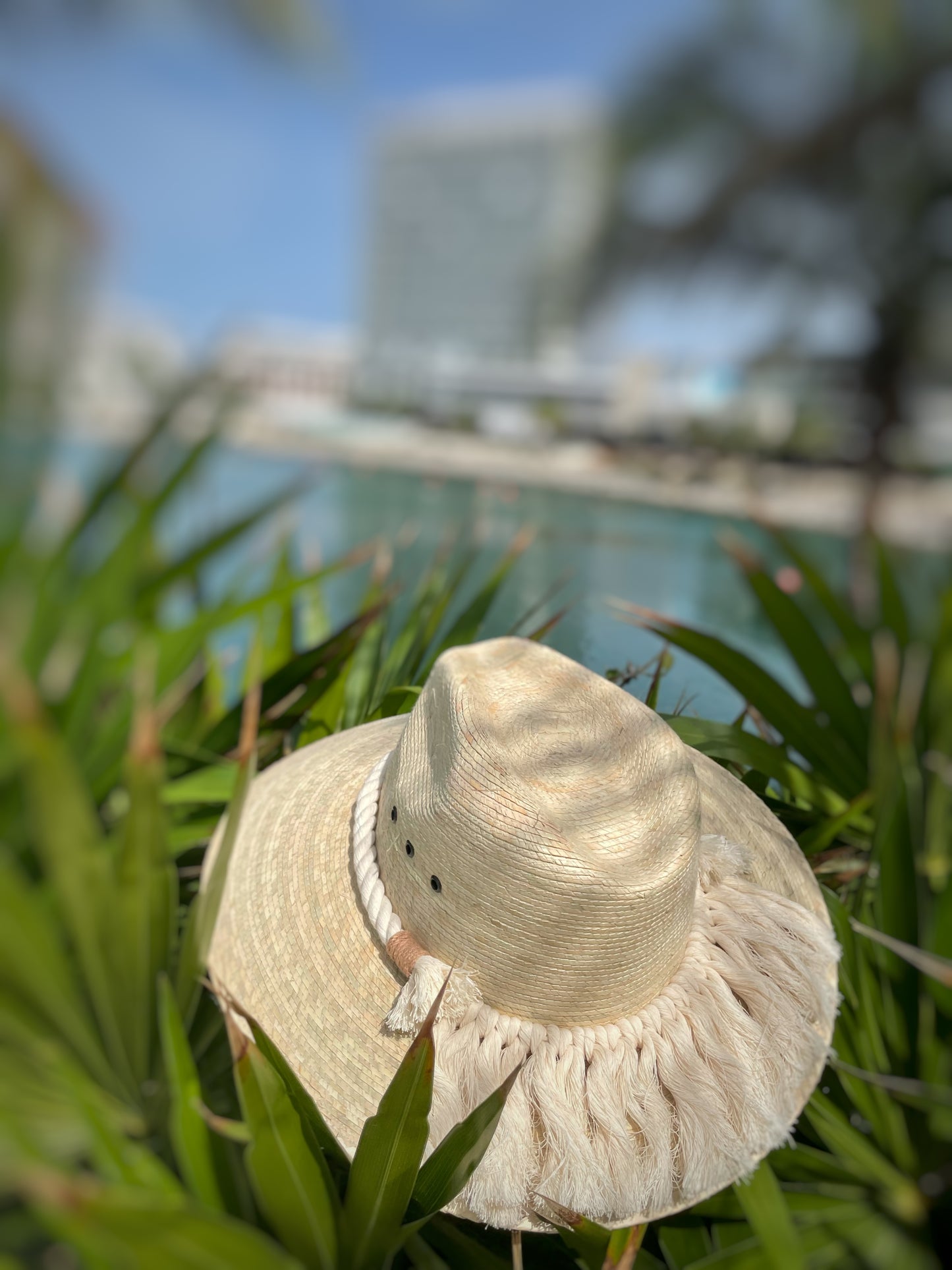 Sombrero Macrame Natur - S01
