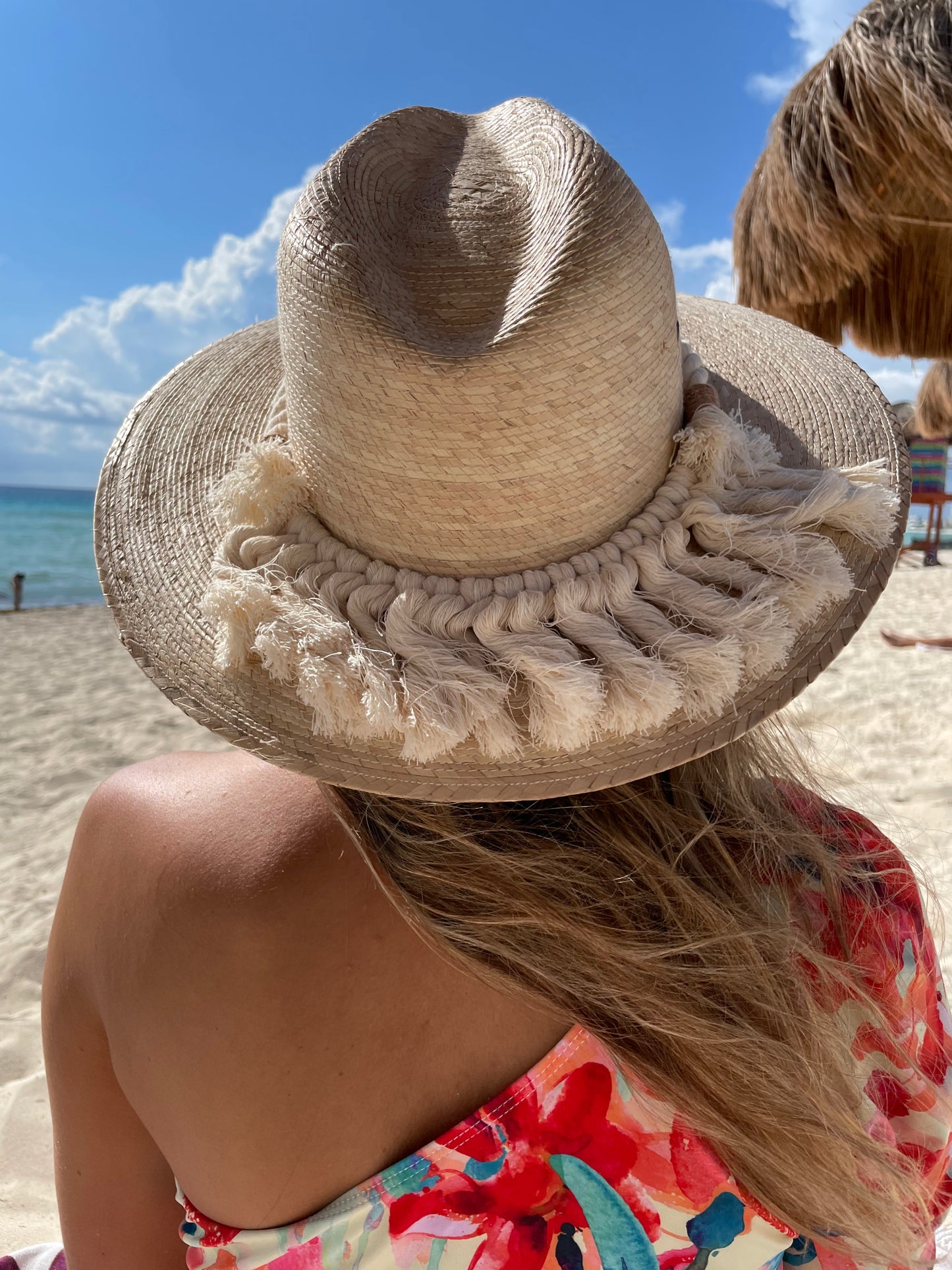 Sombrero Macrame Natur - S01