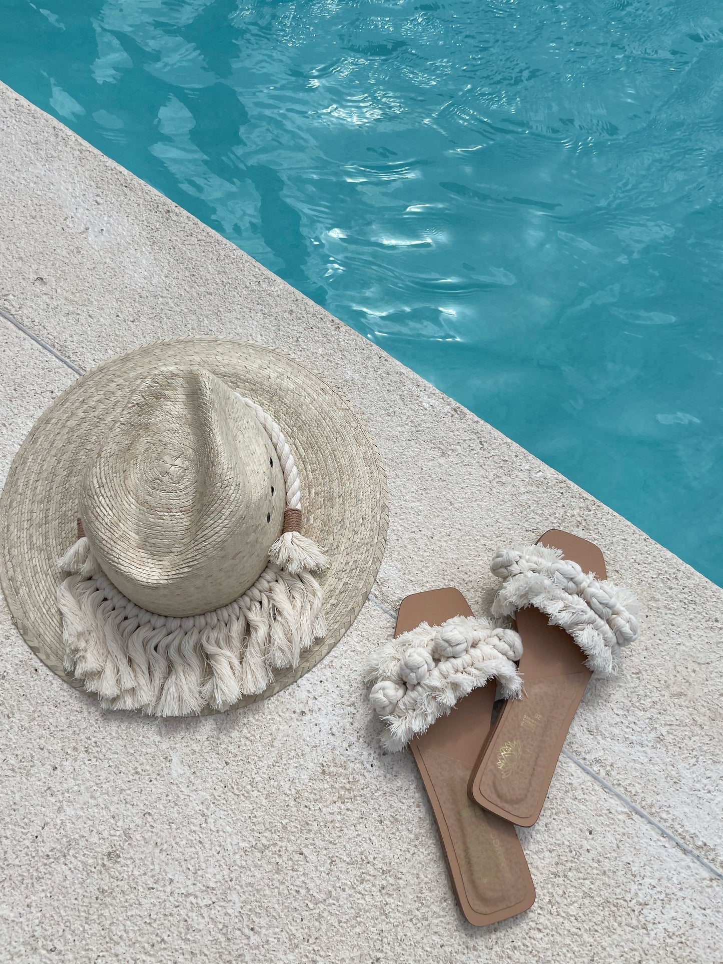 Sombrero Macrame Natur - S01