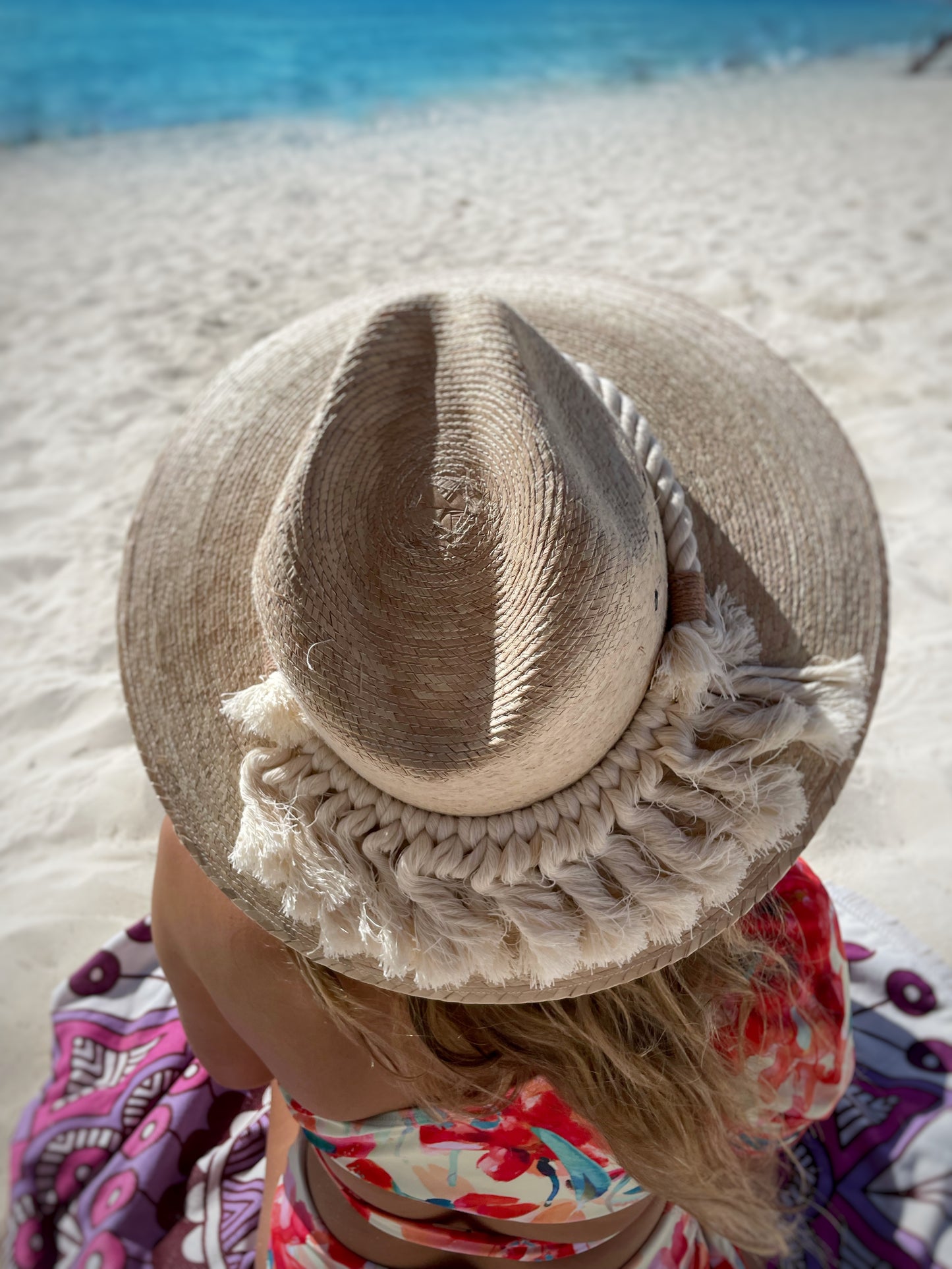Sombrero Macrame Natur - S01