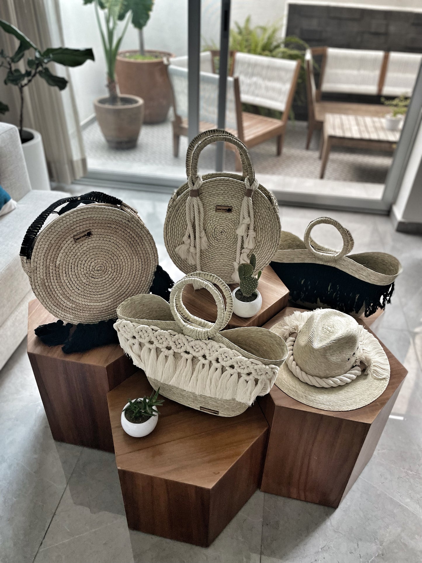 Sombrero Macrame Natur - S01