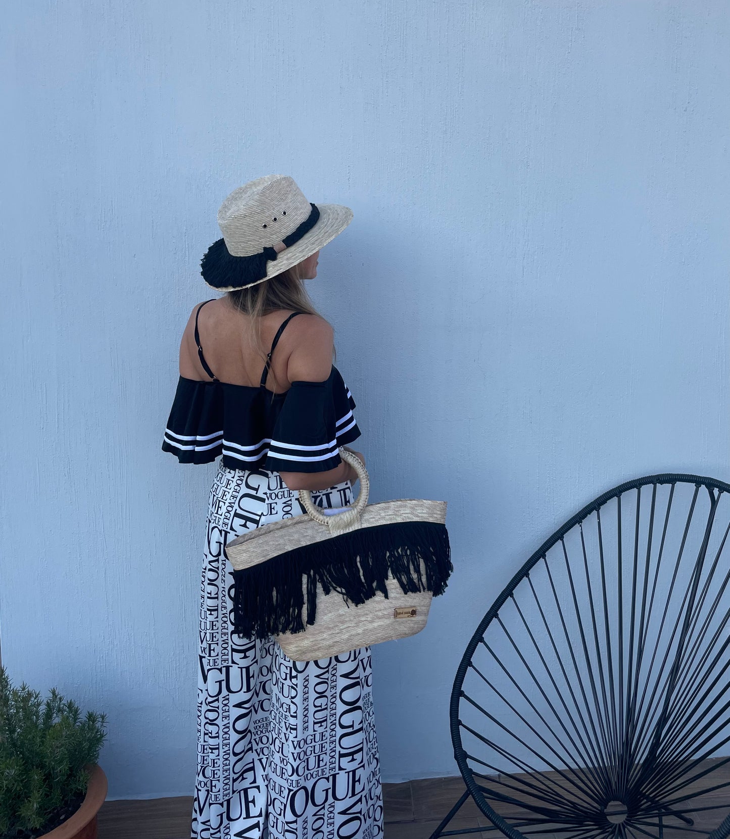 Bolsa Macrame Negra - T11
