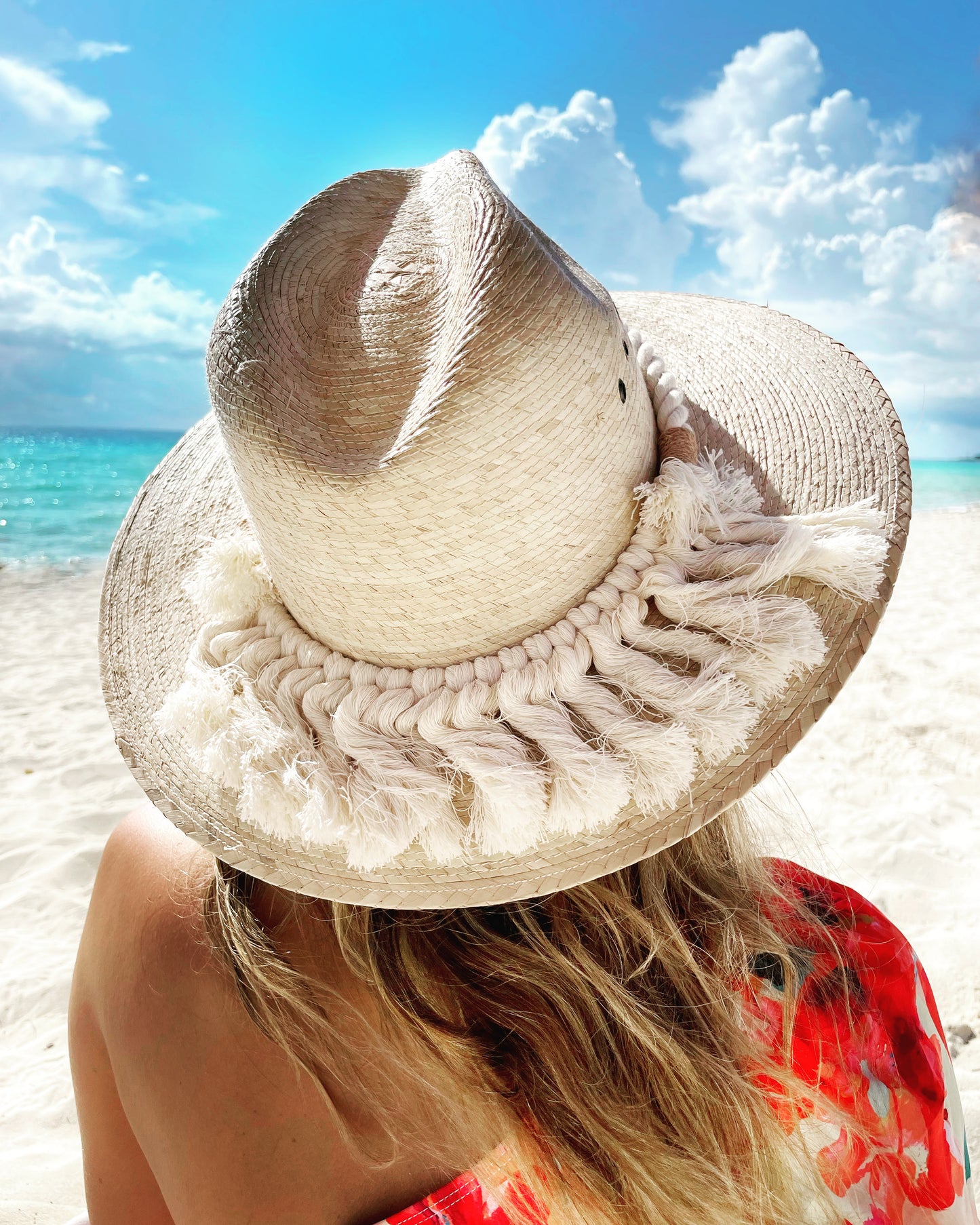 Sombrero Macrame Natur - S01