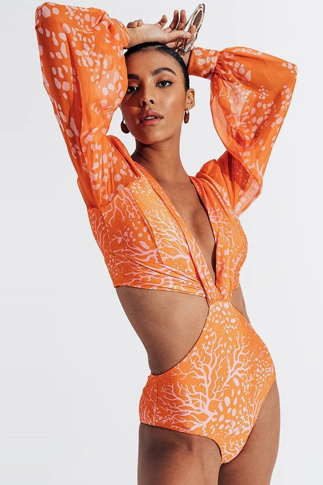 Traje Caicos Coral - E37A